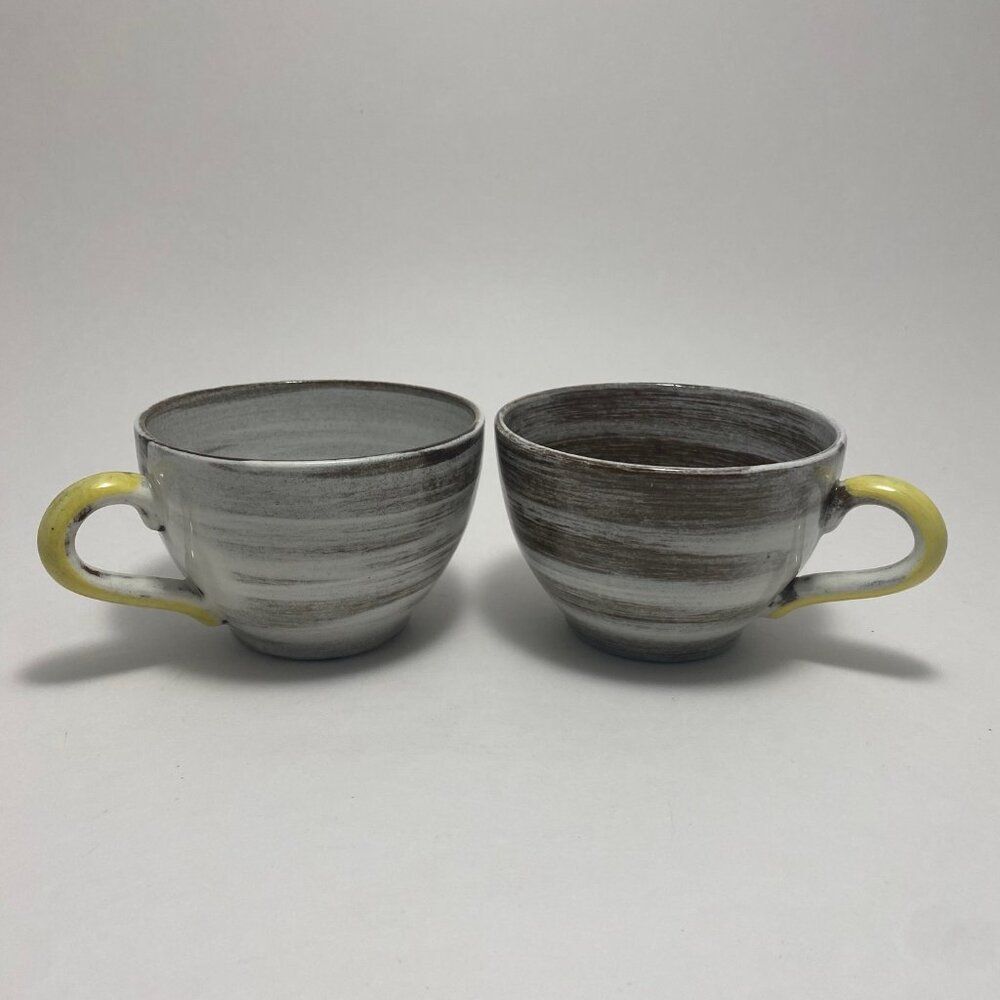 Santa Anita Ware Vreni Mugs | Signed | 1951 | Swirl | Set of 2